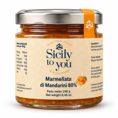 Marmellata di Mandarini Siciliani 80%